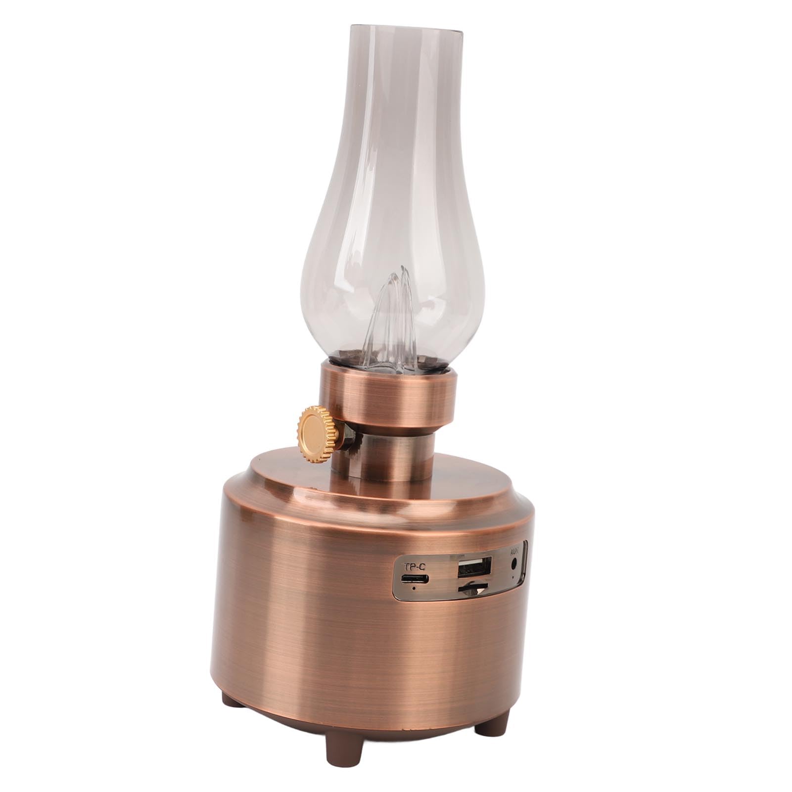 Lampada Retro Bluetooth, Altoparlante Wireless 5W, per Tavolo | Luce notturna vintage con USB, scheda TF, ingresso AUX, per camera da letto, soggiorno, ufficio