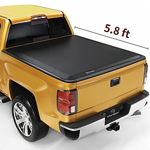 Photo 1 of YITAMOTOR Soft Tri-Fold Truck Bed Tonneau Cover Compatible with 2014-2018 Chevy Silverado/GMC Sierra 1500