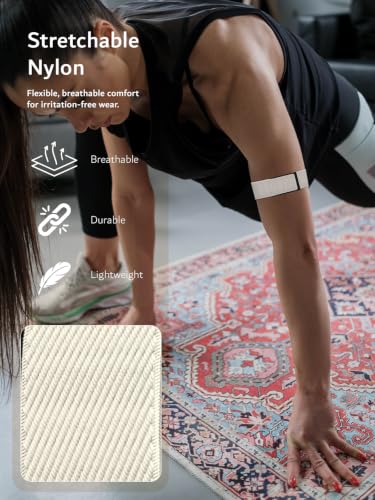 Image of TUDIA Stretchable Wrist & Armband Case for Amazfit Helio Strap [2-in-1 Strap] Bicep & WristBand for Helio Fitness Tracker (Case & Band Only)