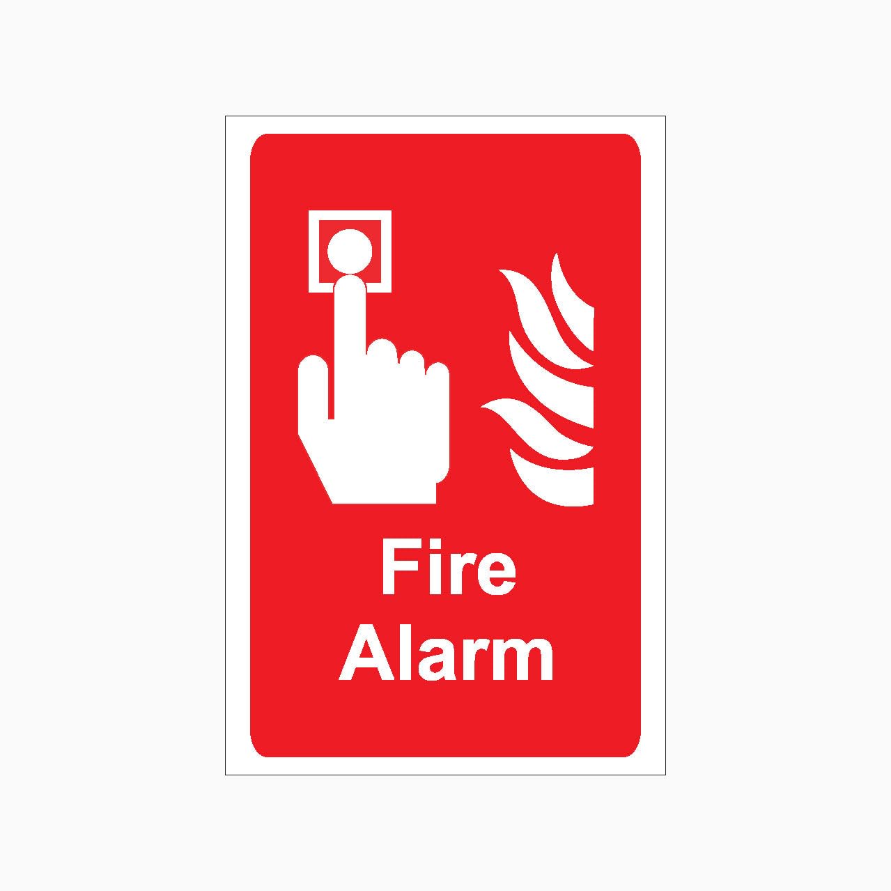 FIRE ALARM Sign Metal Tin Sign 8 x 12 inch for Industrial & Commercial Series