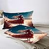 Rose Girls Bedding Set Queen Size, Kids Boys Girls, Kids Duvet Cover Twin, Anime Cartoon Bedding Duvet Cover 3 Piece Set with 2 Pillowcases #2