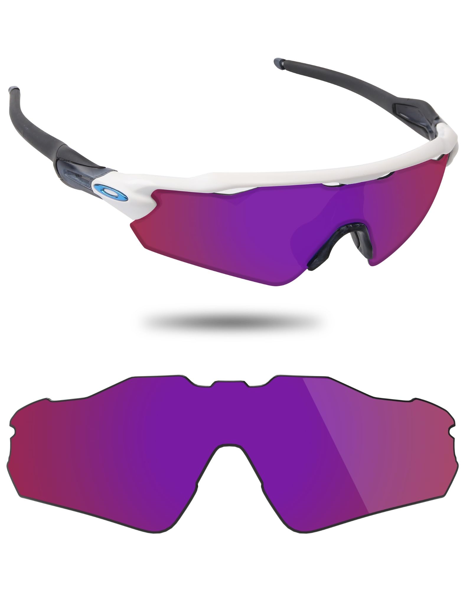 Fiskr Lenti polarizzate di ricambio compatibili con occhiali da sole Oakley Radar EV Pitch OO9211, resistenti agli urti e vestibilità perfetta