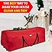ProPik Christmas Rolling Tree Storage Bag, Fits Up to 9 Ft Tall Disassembled Trees, 28