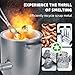 Propane Melting Furnace Kit,6kg(13LB) Smelting Furnace Kit with Crucibles & Tongs Kiln,Stainless Steel Smelter for Metal Scrap Recycle,Gold Copper Silver Aluminum Metal Casting Machine