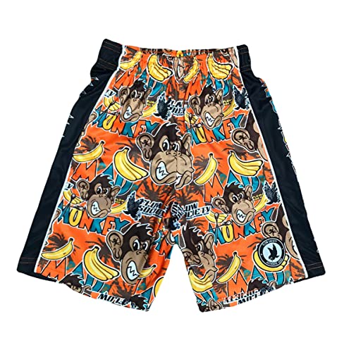 Flow Society Mad Monkey Boys Lacrosse Shorts | Boys LAX Shorts | Lacrosse Shorts for Boys | Kids Athletic Shorts for Boys - Main Image
