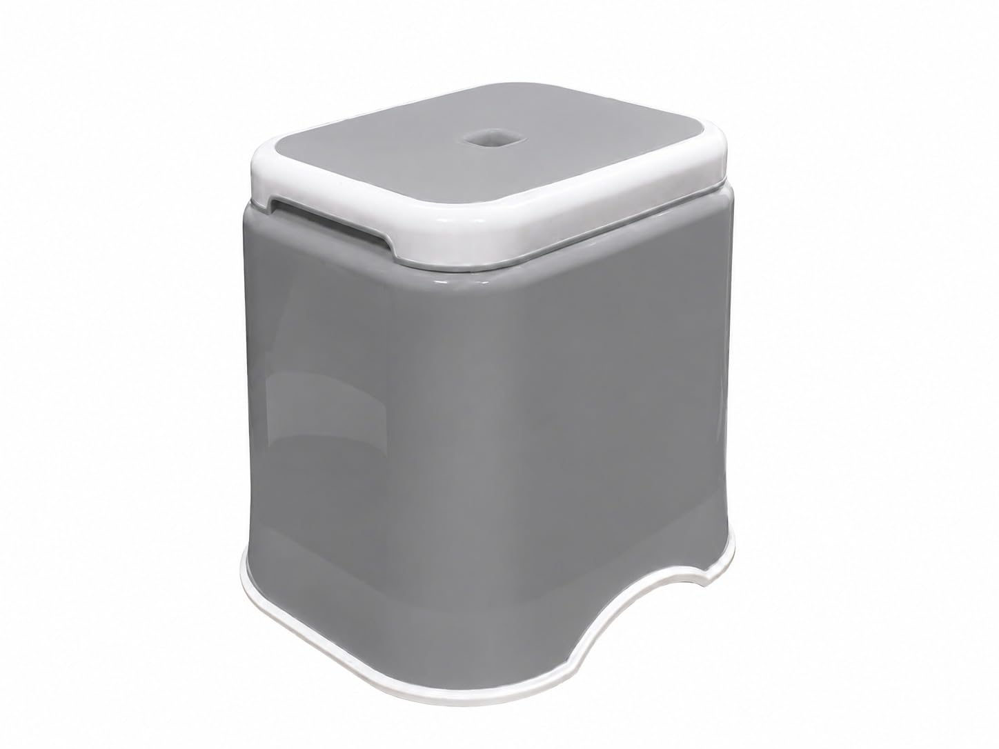 KITCHIVO™ Multipurpose Plastic Stool for Bathroom, Kitchen & Home Use | Heavy Duty Strong Step Stool with High Weight Capacity | Lightweight & Durable Utility Stool (Grey, Medium)-image-6