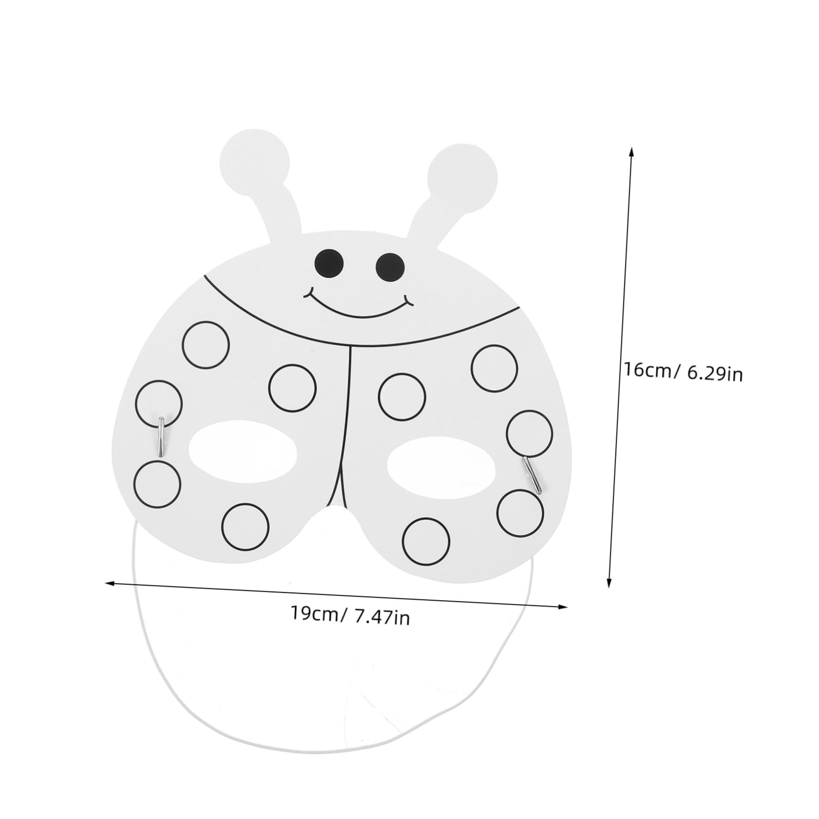 1 Set Maschere Di Animali Fai-da-te Per Bambini Maschere Vuote Maschera Vuota Maschera Non Verniciata Con Penne Ad Acquerello Per Creare Spettacoli Teatrali Da Colorare