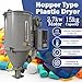 TECHTONGDA Hopper Type Plastic Dryer Plastic Injection Molding Machine Hot Air Drying Machine 33lb/15kg Capacity Single-phase 220V