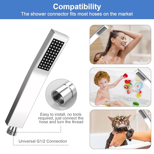 prota Pommeau Douche Haute Pression, Pommeau de Douche Economie Deau Pression, Pomme de Douche à Main Douchette Douche Salle de Bain pour Salle de Bain à La Maison – vue 6