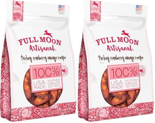 Full Moon Turkey Cranberry Sausage 12.0 oz (Pack of 2)