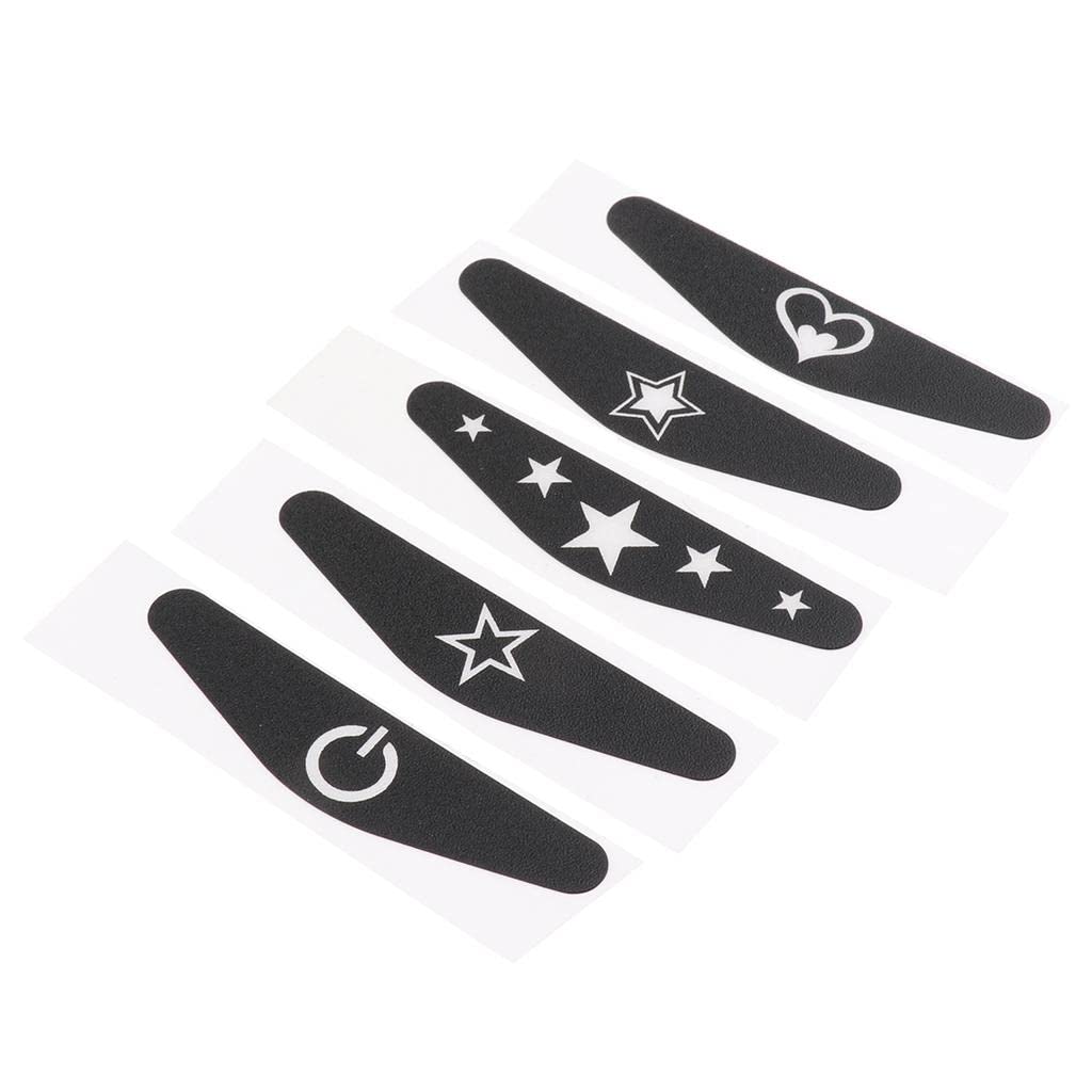 WINTI 5PCS LED Light Bar Cover Decal Skin Sticker for Playstation 4 PS4 Controller 04