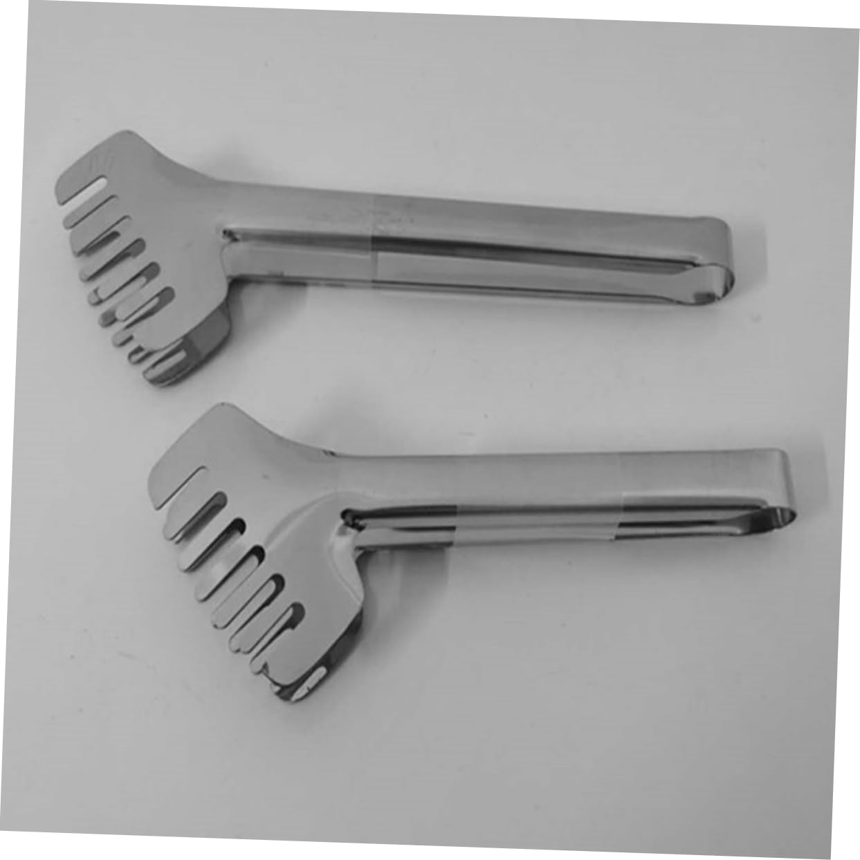 MUCKLILY Salad Tong Serving Utensil Stainless Steel Kitchen Clamps for Salad Bread and Dessert