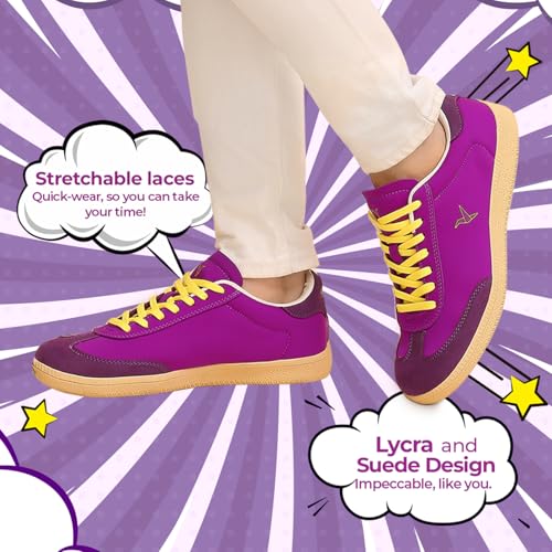 Image of YOHO Quoi Sneakers for Women | Soft Lining & Cushioned Insoles Shoes | Stylish & Casual Everyday | Vibrant Colours