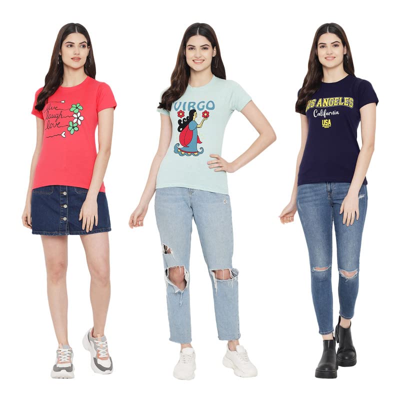 Preneum T-shirt graphique coupe droite pour femme