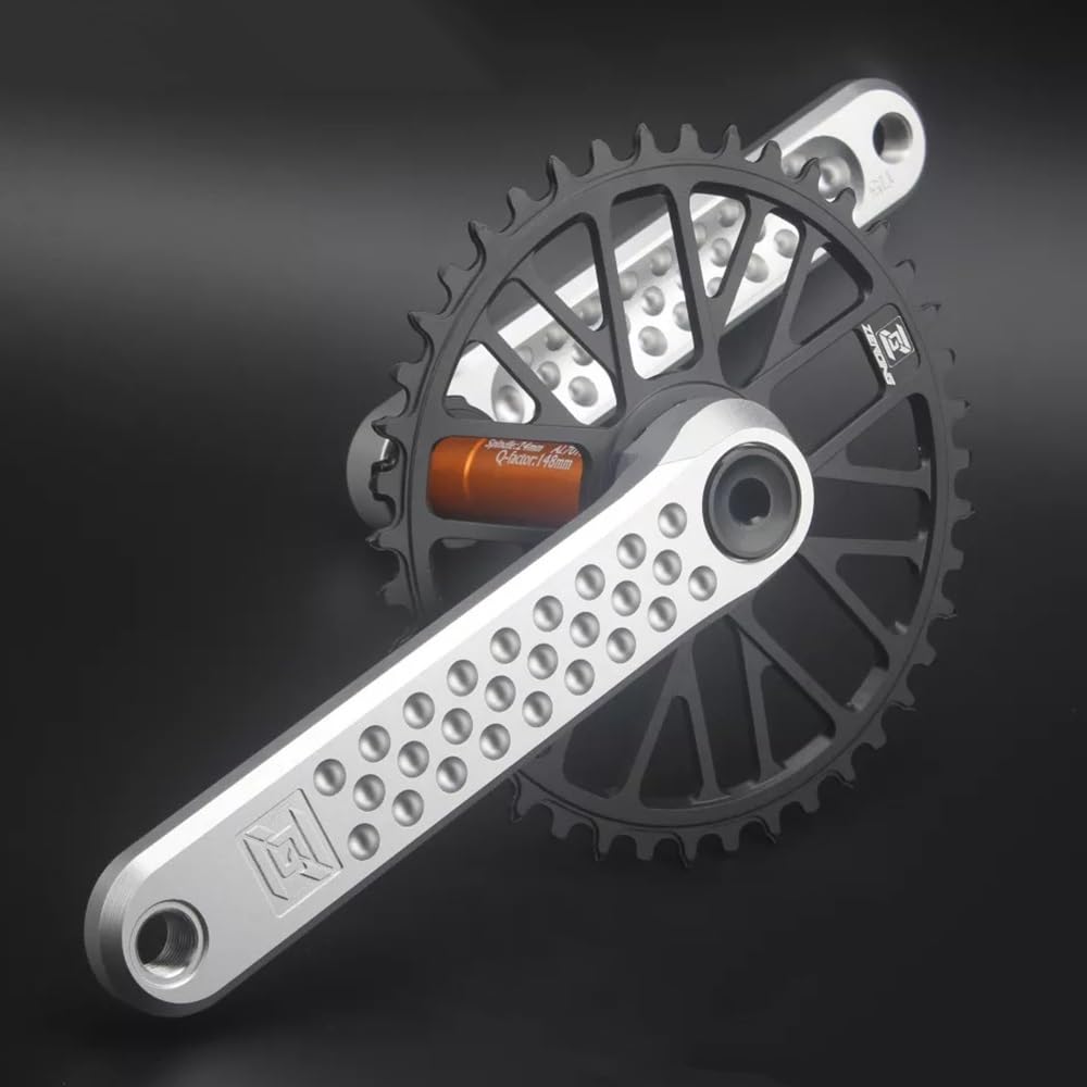 Zestaw korbowy 165 mm 170 mm 175 mm 40T 42T 44T 46T 48T Single Speed GXP składany rower zestaw ramion korby szosowej 68 73 mm BB aluminiowe drążone zintegrowane zestawy korbowe