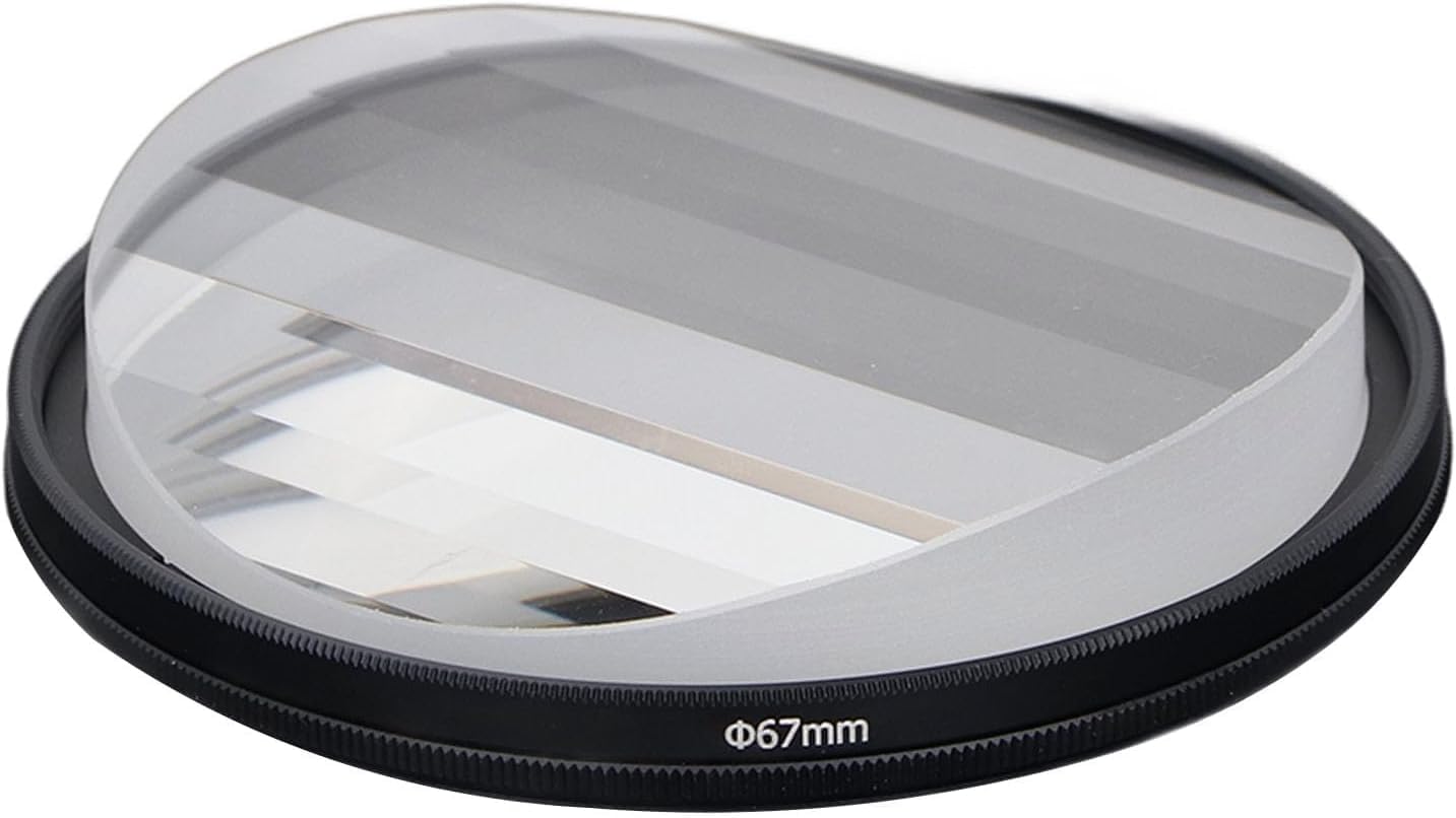 ZZQ&CCF Linear Prism Filter Glasses - Creative Photography Foreground Blur Filter (77mm)