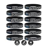 Ezekiel Gift Co. (12-pack) Christian Silicone Wristbands with Popular Bible Verses - Wholesale Religious Gifts Jewelry Items