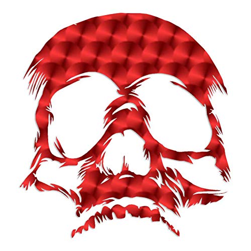 Image of Skull Bones Skeleton - Vinyl Decal Sticker - 12 inch x 12.75 inch - Red Engine Turn