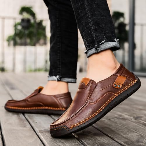 Mens Loafers Trendy Design Slipon Casual Dress Shoes Lightweight and Comfortable for Driving and Walking 6