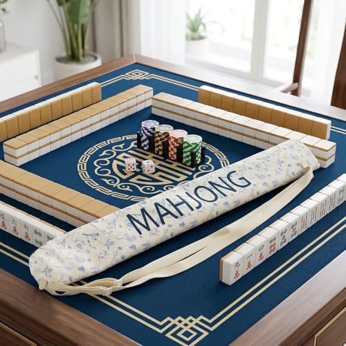 Bolsa para Tapete Mahjong de Lona 35.4 Pulgadas con Doble Correa miniatura 5