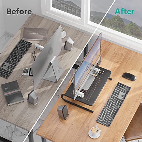 image for WALI Monitor Stand Riser, Laptop Holder Printer Riser Desk Accessories
