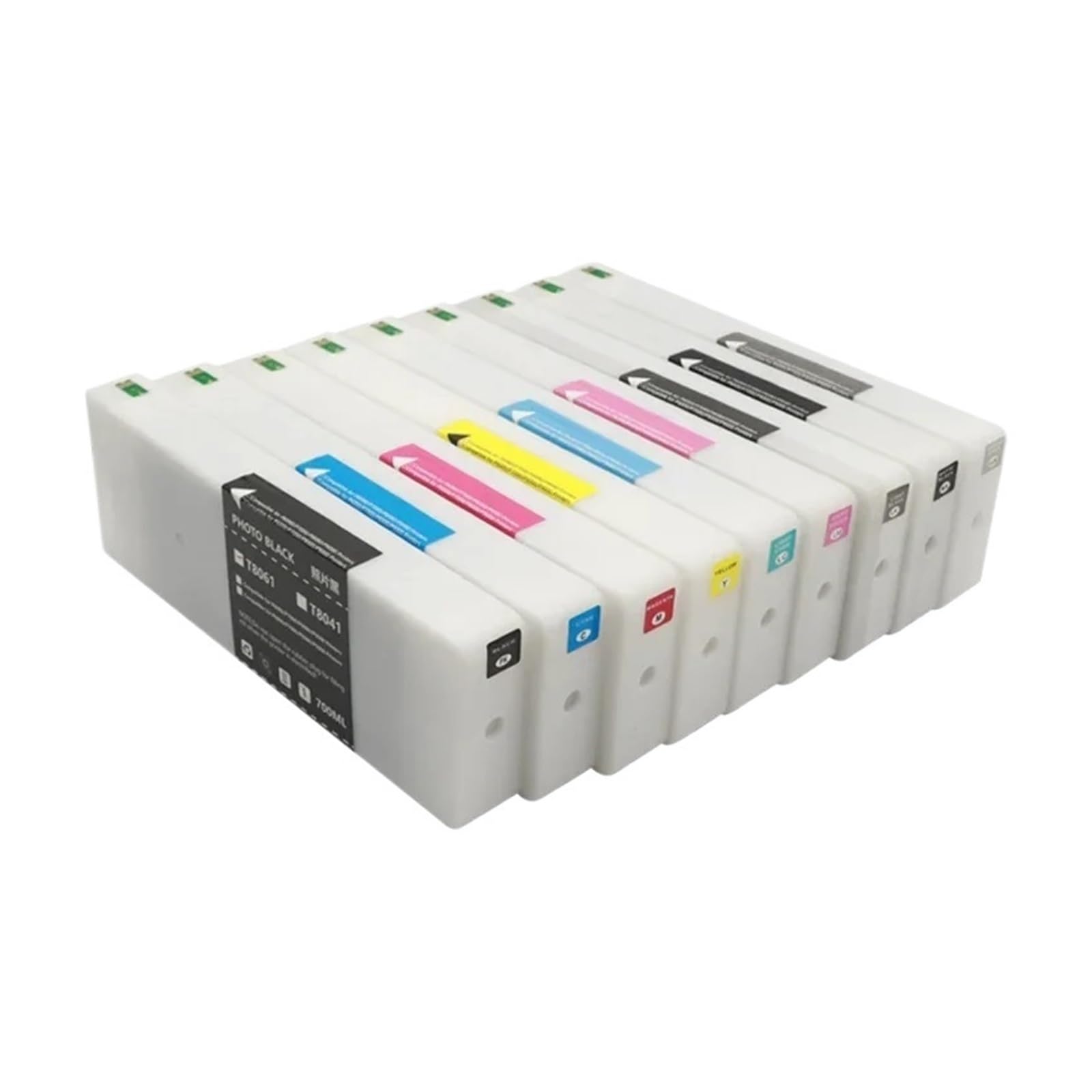 Compatibile con Epson, cartuccia T8041 P6000 P7000 | Inchiostro pigmentato T8041-T8049 con chip monouso for SureColor P6000 P7000 P8000 P9000(EU.T8048-MBK)