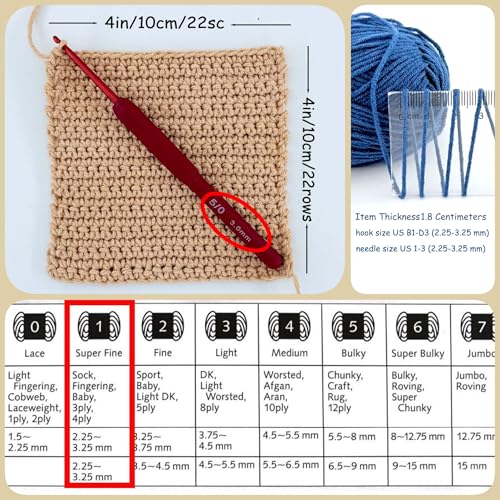 Image of Yarn for Crocheting and Knitting 12 * 1.76 Oz (50G) /195yd, Fine /Fingering Weight (1), 60% Cotton 40% Acrylic Soft Yarn kit for Making Granny Squares and amigurumi (Spring)