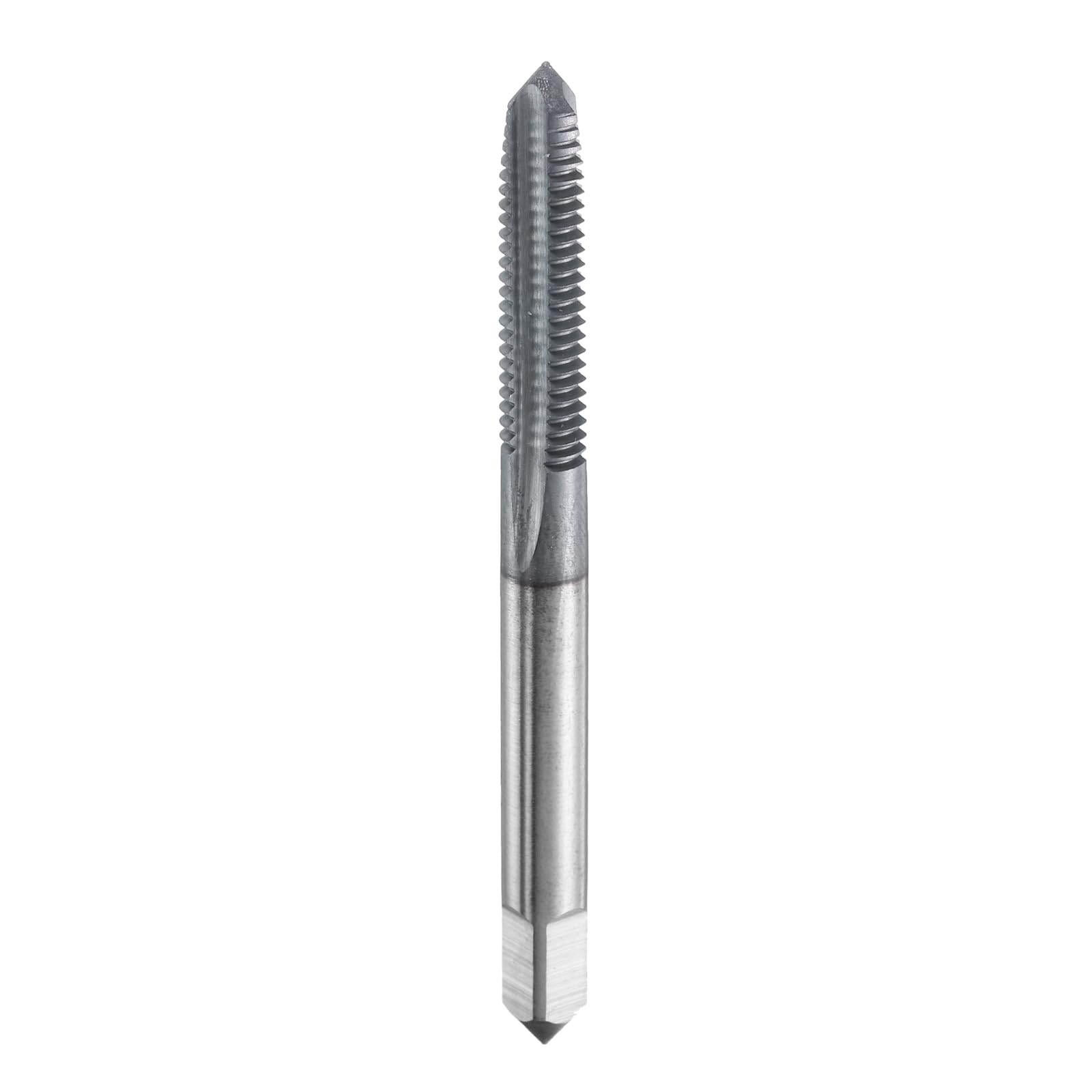 sourcing map M6x1 Metric Thread Tap 6542 Cobalt High-Speed Steel TiCN Coated Plug Tap Right Hand Straight Flutes Screw Threading Hand Tap