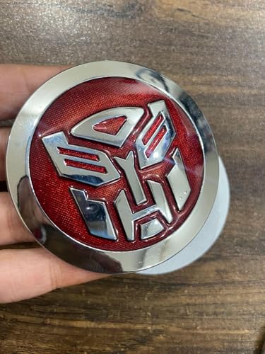 Image of Caroxygen Metal Transformers Decepticon Autobot Emblem Car Motorcycle Badge Decal Sticker (RED)