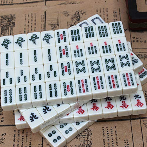Set de Mahjong Chino con 144 Fichas y Caja Portátil miniatura 7