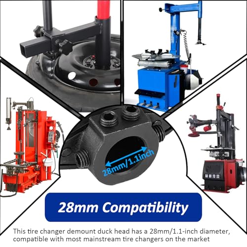 Image of Tire Machine Duck Head Dia 28mm /1.1 in Shaft Hole for Tire Changer