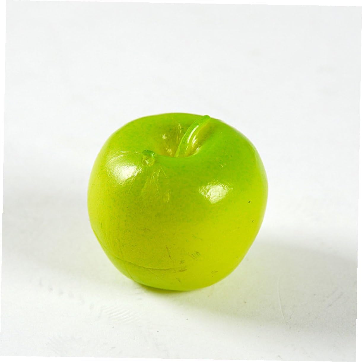 Mini Artificial Green Fruit Models, Lifelike Realistic Fruit Ornaments, 6pcs Miniature Decorative Simulation Fruit for Home Décor and Photography Props