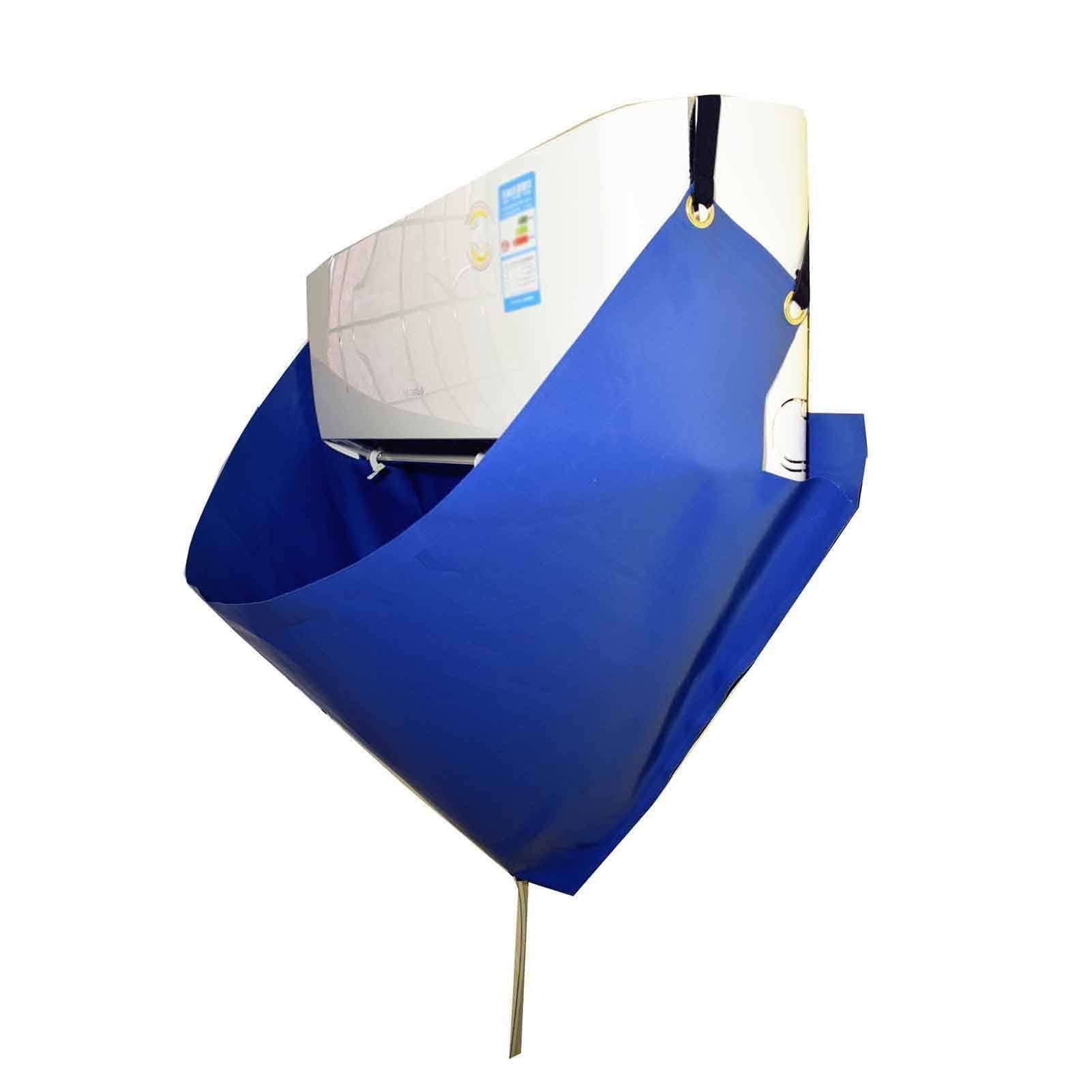 Estante para Aire Acondicionado con Pantalla de Valla Exterior,Cubierta de limpieza de aire acondicionado Bolsa de cubierta impermeable de limpieza de aire acondicionado dividido con manguera de