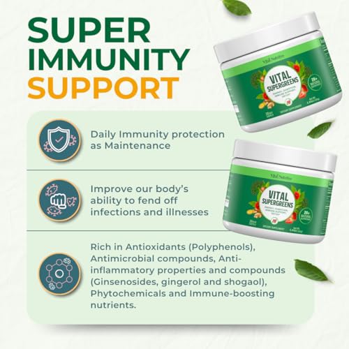Vital Nutritive Vital Greens - Vital Super Greens Superfood Powder For Energy Boost, Supergreens For Digestion Support, And Immunity - Daily Green Drink Powder With Antioxidants thumb #5