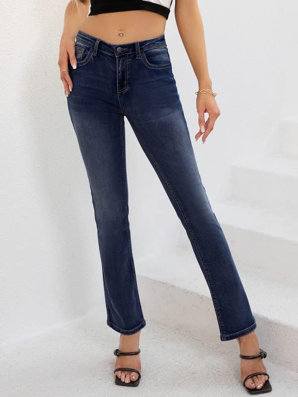 PEIHOT Women’s Jeans 90s Mid Rise Bootcut High Stretch Boot Cut Denim Pants Pantalones De Mujer