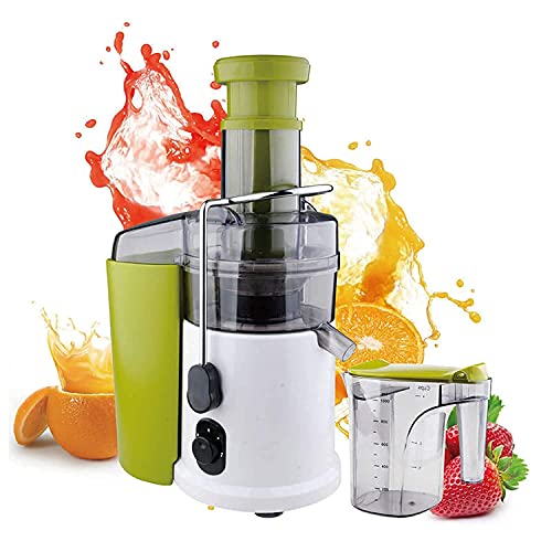 FHPEWXDG Exprimidor de jugos, 600 W de Potencia, fácil de Limpiar, con Prensa centrífuga y 2 velocidades.
