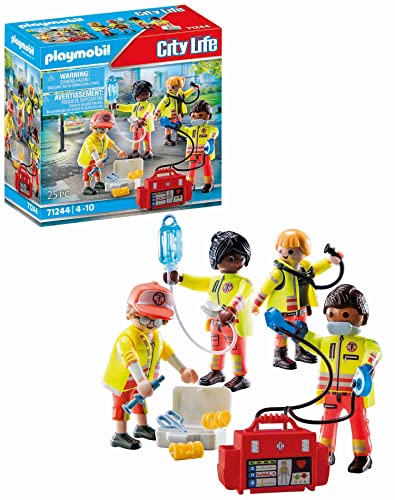 PLAYMOBIL City Life 71244 Equipo de Rescate, Juguete para niños