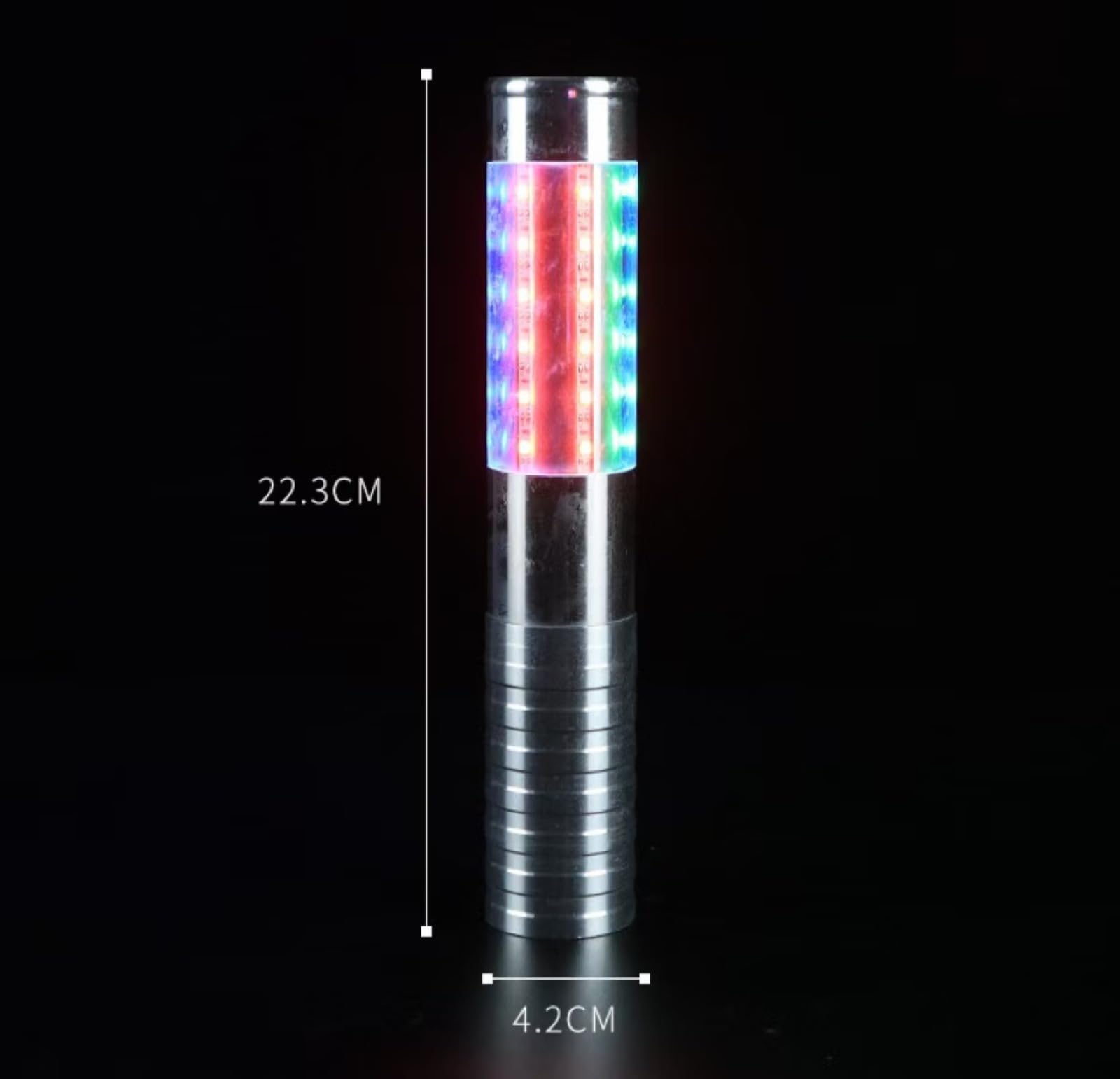 2 Pack LED Bottle Lights – Recargable Strobe Sticks and Luminous Sticks for Champagne Bottles Bar, Club, Partido, Birthday, Wedding, Events (plata)