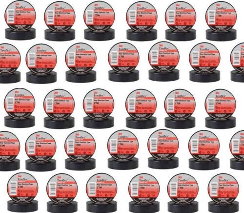 QTY200 FRESH BOX OF 3M Temflex 1700 Black 3/4