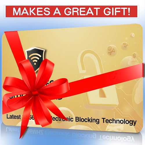 RFID Protected Cards, Golden 10 Pack: Entire Wallet Purse Shield For Men & Women, NFC Contactless Bank Debit Credit Card Protector ID ATM Guard (2)3