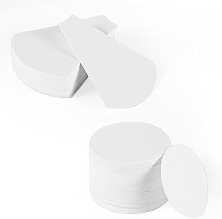 88pcs Paper Piecing Templates, White Funnel-Shaped & Round Paper Piecing Paper for Quilting Paper Piecing Shapes for Sewin...
