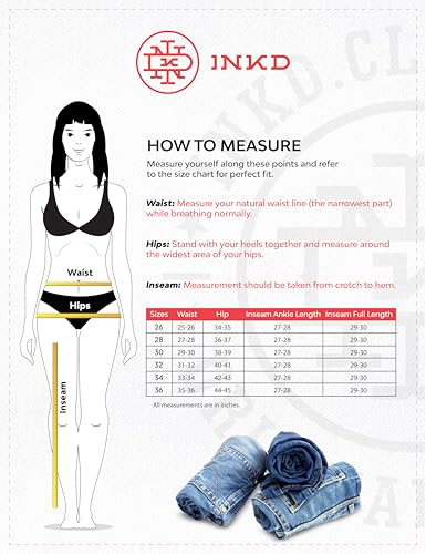 Image of INKD Women's Flared Bootcut Jeans - High-Rise | Enzyme Wash | Classic 5 Pocket Styling | Jeans for Women (Available in Plus Sizes)