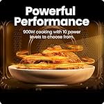 Chefman Countertop Microwave Oven 0.9 Cu. Ft. Digital Stainless Steel Microwave 900 Watt with 6 Presets, Eco Mode, Mute Option, Memory Function, Child Safety Lock, Kitchen, Home, Dorm Essentials - Image 3