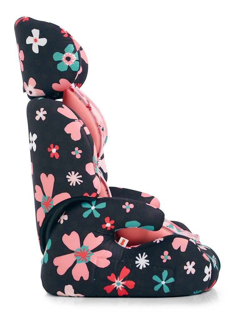 Cosatto Zoomi Toddler Car Seat & Booster Seat | 9 Months-12 Years | 5 Point Anti-Escape Harness, Adjustable Headrest, Removable Washable Covers - Forward Facing for Group 123 (Paper Petals) — view 4