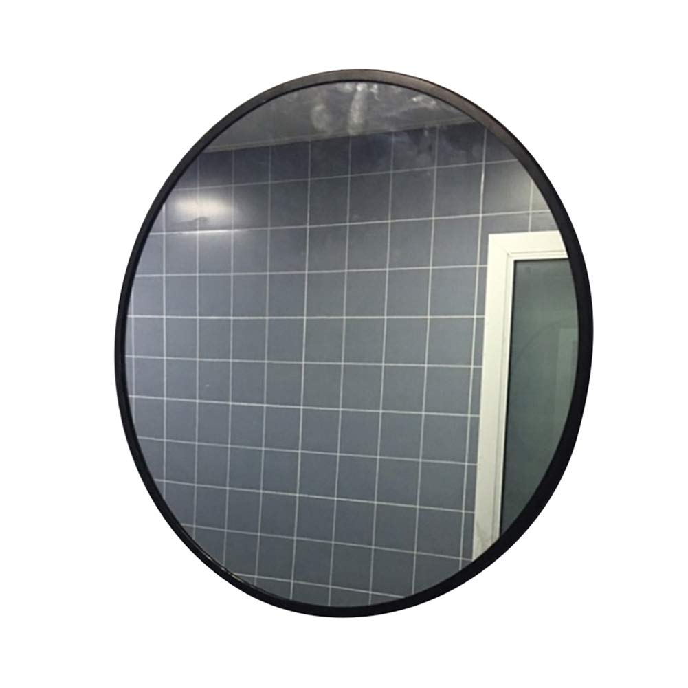 Cuarto de baño montado en la Pared Espejo Redondo- Enmarcado metalico Espejo de vanidad Grande Espejo de Aumento Espejo de Maquillaje de Ducha- Dormitorio Dormitorio Pasillo de la habitación