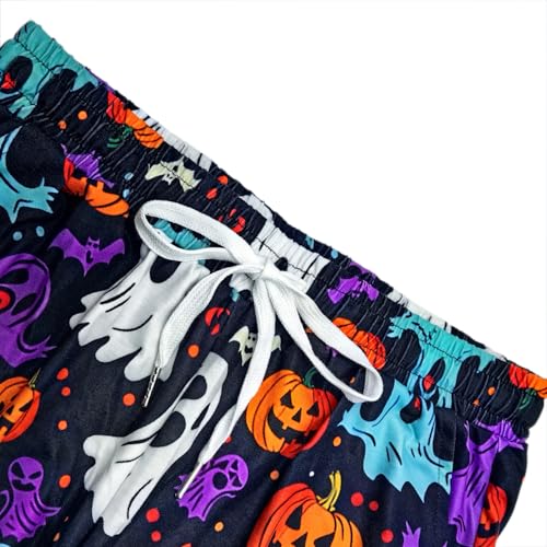 Mens Christmas Halloween Pajama Pants Sleep Bottoms Pj Pants with Pockets4