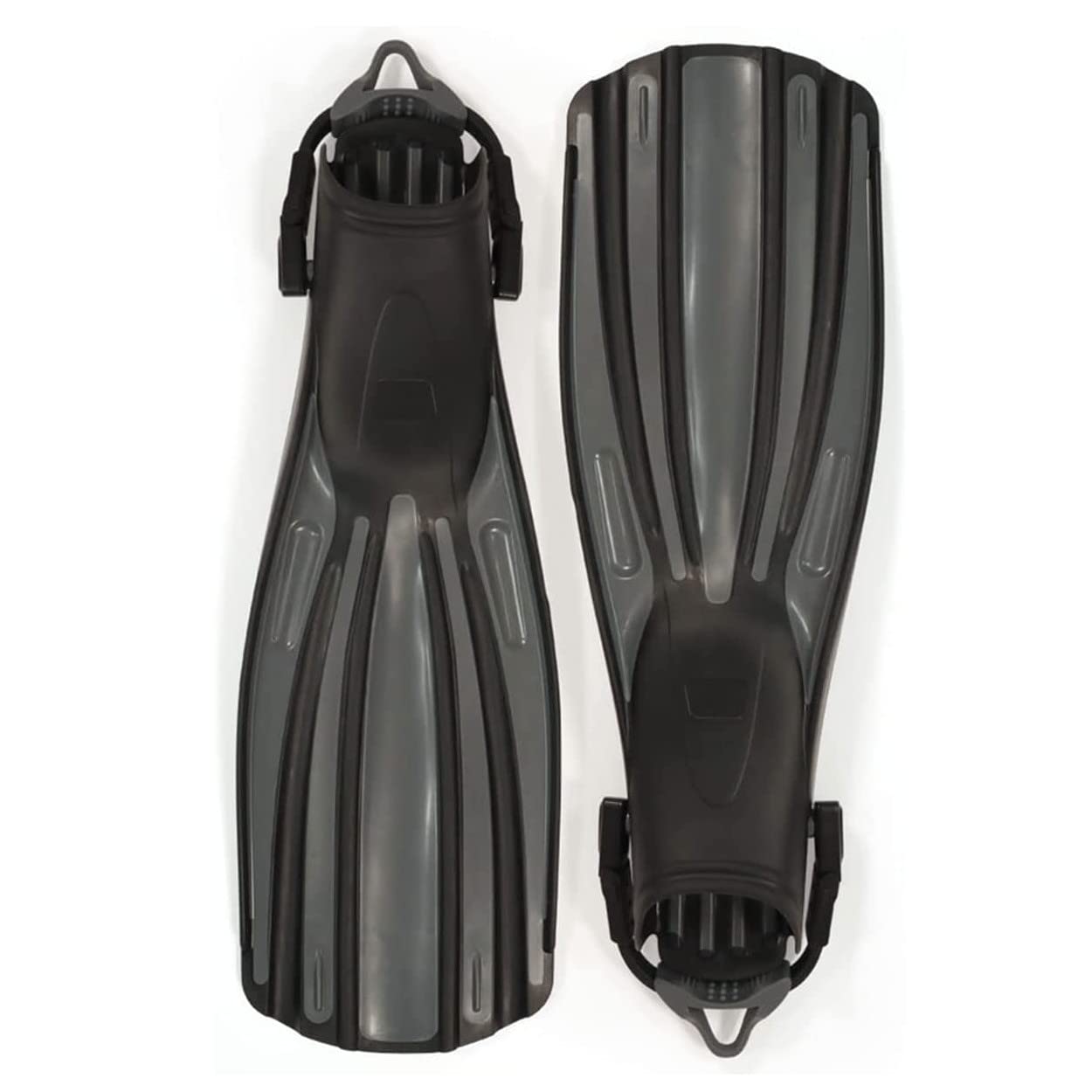 Fourth Element Rec Scuba Diving Fins, Black/Grey, Small