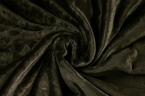 Image of ABRAZO AC Blanket | 300 GSM Lightweight Super Soft Cozy for Bed, Sofa, Couch, Travel & AC Room | Double Bed 220x240 cm | Solid Color | Breathable All-Season Comfort (Toasted Olive).