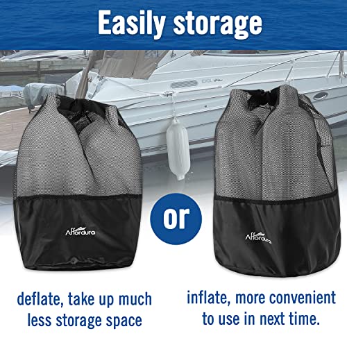 Image of Affordura Boat Fender 4 Pack Boat Bumpers Fenders with 4 Ropes