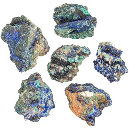 Azurite malachite cristallisée, cadeau idéal pour passionné de minéraux